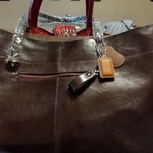 MDBM Marseille Classic Leather Tote Bag (wide)